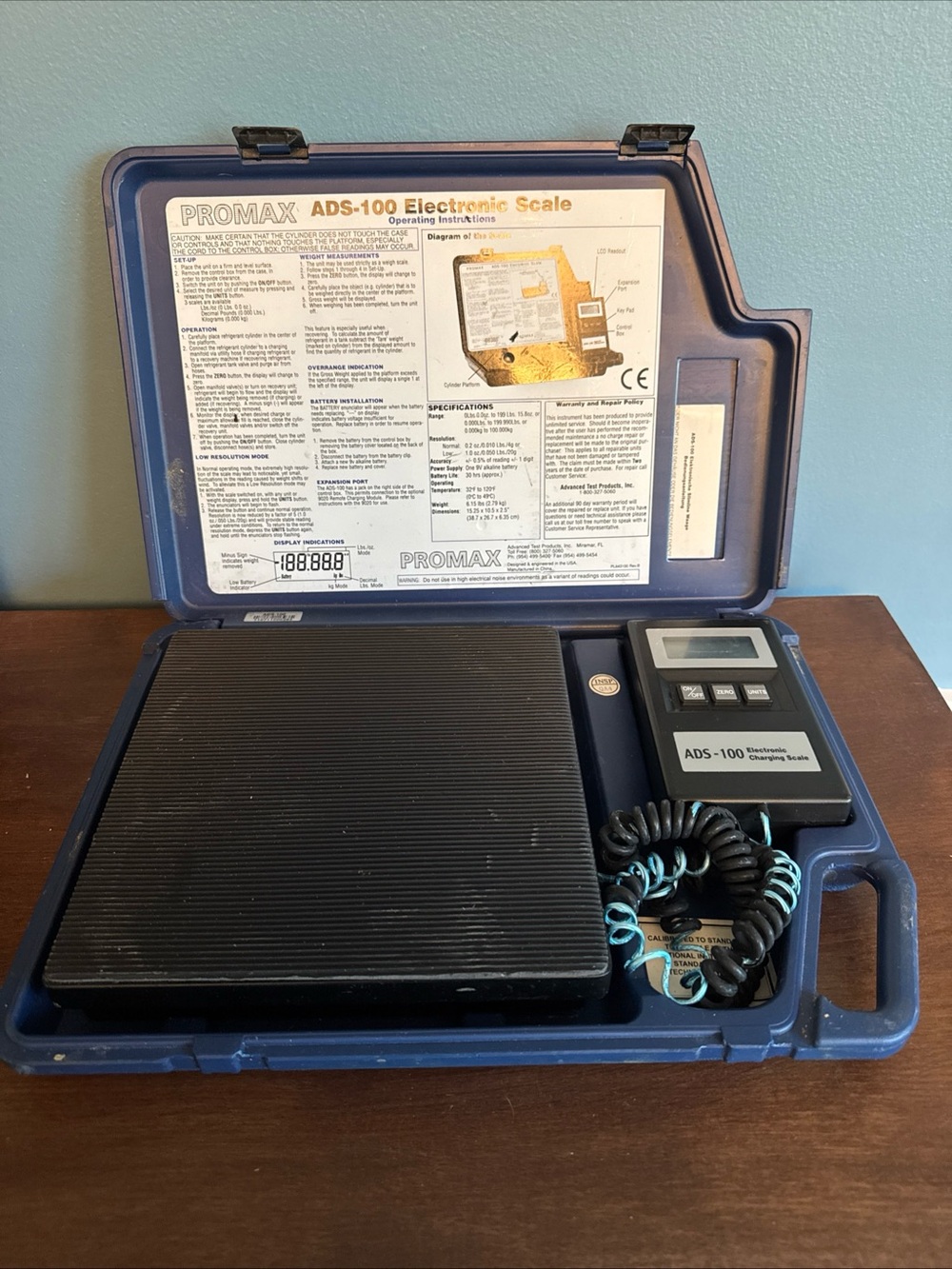 Roma ADS-100 Electronic Scale - Blue